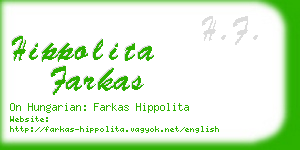 hippolita farkas business card